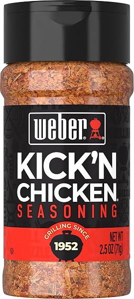 WEBER KICK’N CHICKEN SEASONING, 2.5 OZ