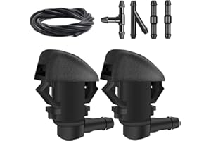 DWARFOO Windshield Washer Nozzles Kit, Windshield Washer Hose Kit with Connectors Compatible with Honda Pilot 2009-2012 2014 2015, Replace OEM# 76810-SZA-A01ZA