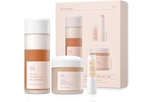 Dr.Ceuracle Vegan Kombucha Tea Special Set – Korean Skincare Set, Hydrating and Nourishing Gift Set included Essence, Gel Cream, Lip Balm