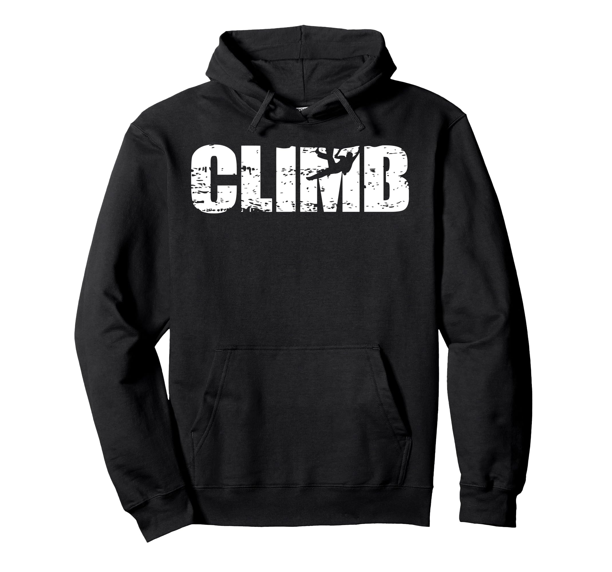 Photo 1 of Distressed look climbing gift for climbers Pullover Hoodie