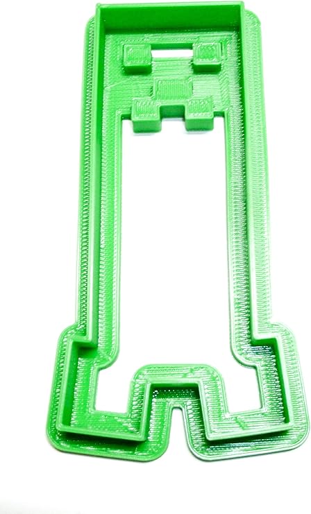 Amazon Minecraft Creeperscopeクッキーカッターフォンダンベーキングツールusa Pr519 Yngllc クッキー型