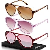 livho Trendy Polarized Aviator Sunglasses Women Men, Retro Sun Glasses for Women Men 2025, Oversized UV Protection Shades