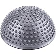 VGEBY Massage Semi Circle Ball, Foot Massage Half Ball Balance Exercise Pods Spiky Foot Wakers Kit for Deep Tissue (Color : Silver)
