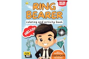 Ring Bearer Coloring And Activity Book :: Celebrating the Big Day ( Wedding Adventures for Kids )