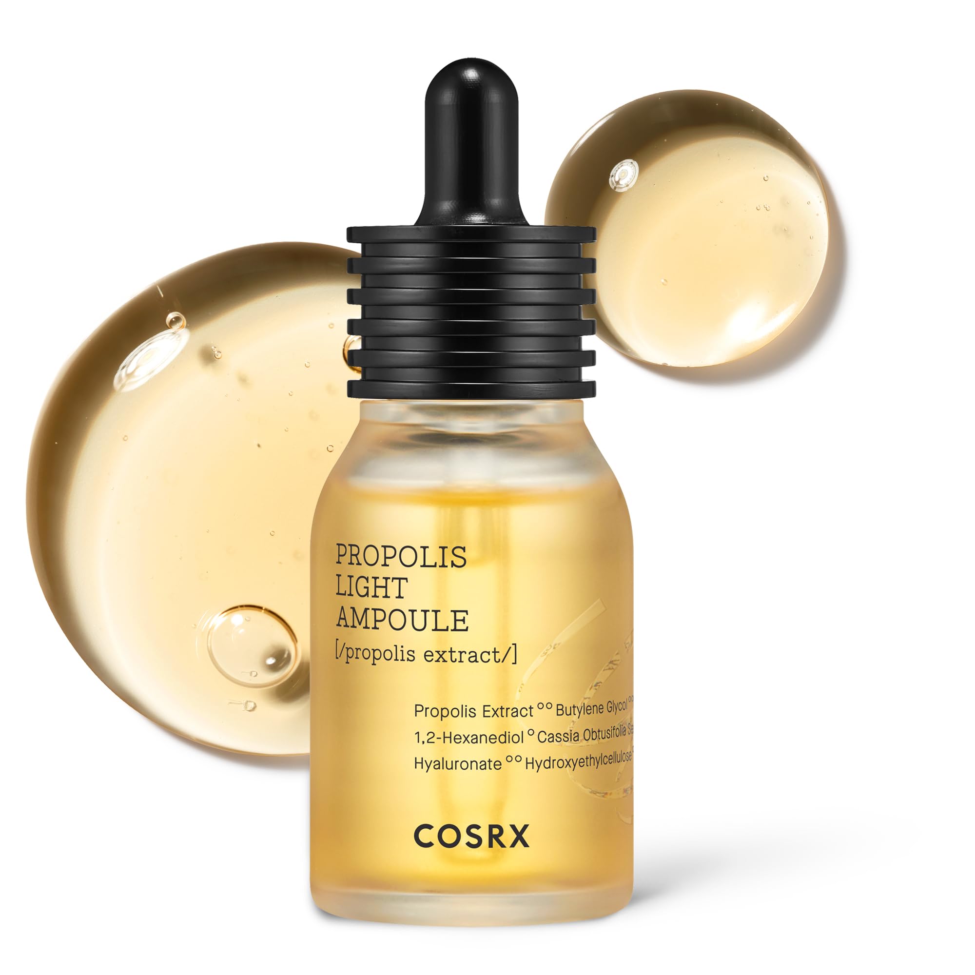 COSRX Full Fit Propolis Ampoule 83% Propolis Extract, Korean Glow Serum for For Face, Moisturising Face Serum for Radiant Healthy Glow and Deep Hydration, Korean Skincare 30ml