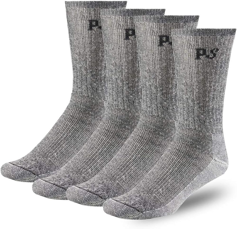 PEOPLE SOCKS Men's Women's Merino wool crew socks 4 pairs 71% premium with Arch support Made in USA: Clothing