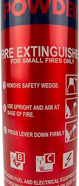 AA 950g Fire Extinguisher BC Powder 5 Year Warranty UK Made view 6
