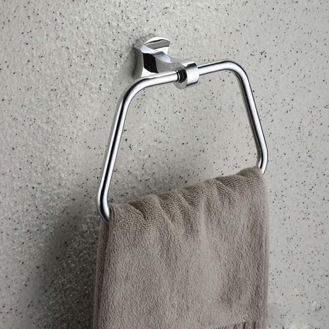 FJAMEI-Accesorios de baño Toallero anillo de cobre toalla Plaza