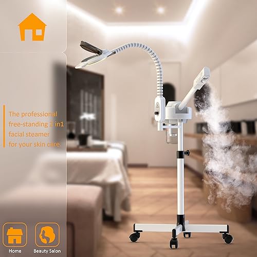 Professional Facial Steamer with Magnifying Lamp – in Ionic