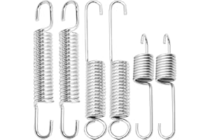 CADUFUELLY 0.5" Universal Rear Kickstand Spring, Metal Kickstand Kick Side Stand Spring, Motorcycle Motorbike Silver Kickstan