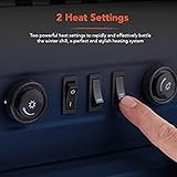 Warmlite Wingham Log Effect Stove with Realistic LED Flame 2000W Black WL46019 view 2