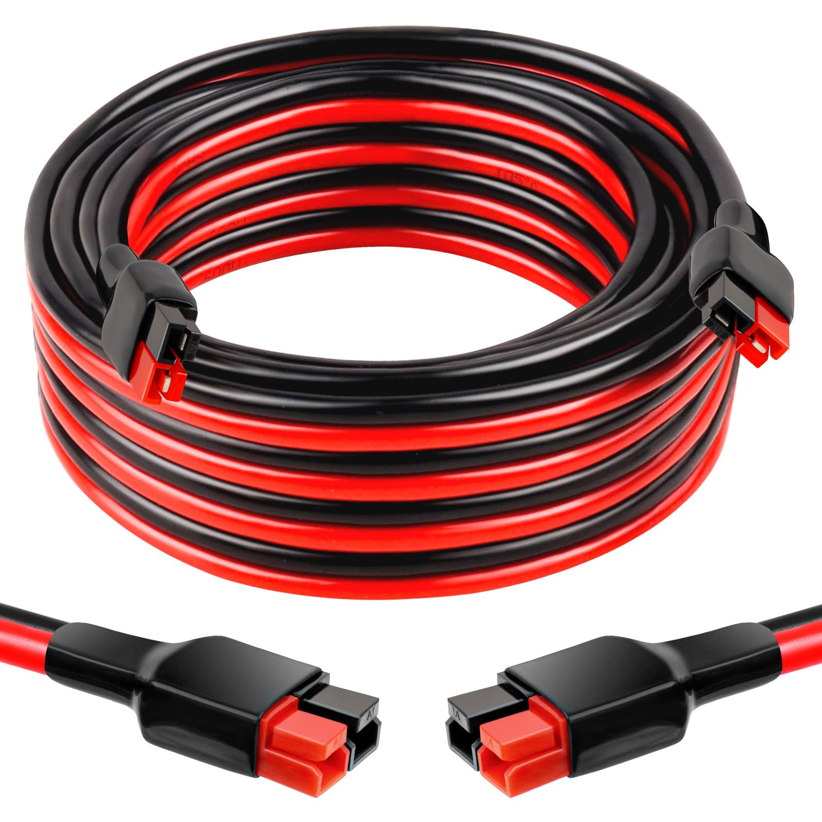 Photo 1 of XRDS -RF 10AWG Anderson-Style Extension Cable 15FT, Anderson-Style 30A Connectors, Tinned Copper with PVC Jacket, Power Connect/Disconnect for Solar Panels, RVs, and Battery Systems
