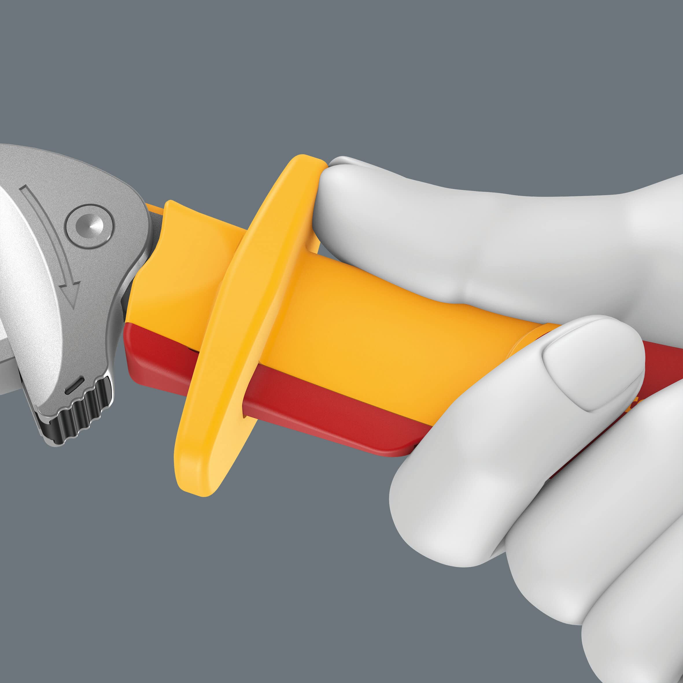 Wera 05020153001 6004 Joker VDE L, VDE-isolierter, selbstjustierender Maulschlüssel, 16 - 19 mm (5/8"-3/4") 3