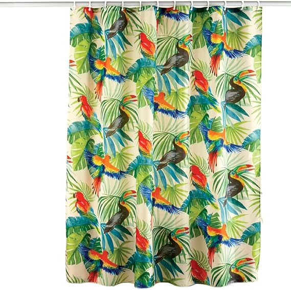 Tropical Rainforest Shower Curtain Amazon.co.uk Kitchen & Home