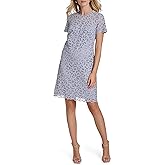 Calvin Klein Womens Short Sleeve Lace Mini Shift Dress