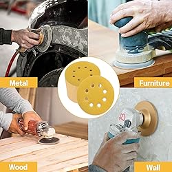 POTUINOM 100PCS 5 Inch 8 Hole Sanding Discs 800