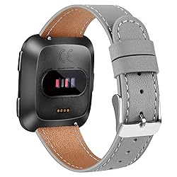 BOTNUW Leather Bands Compatible with Fit bit Versa