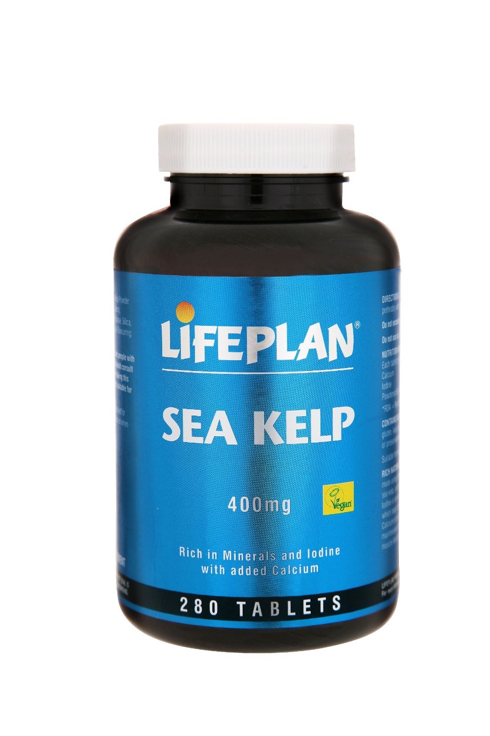3 Bottles of Lifeplan Sea Kelp 400mg 280 Tablets (840 tablets)