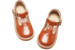 GINFIVE Toddler Little Girls Mary Janes Flats Girls Dress Shoes Kids Shoes