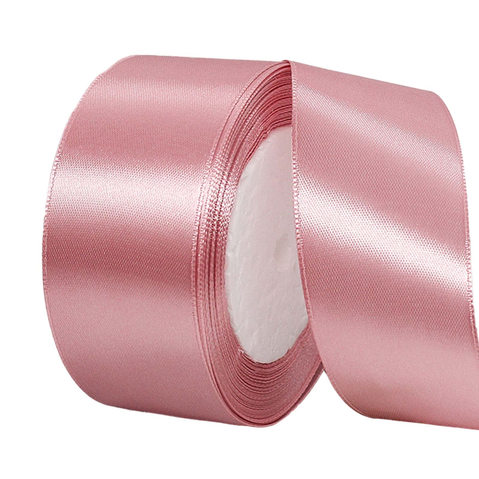 22m Dusty Pink Ribbon Dusty Pink Satin Ribbon 40mm, Dustypink Hair Ribbon.Cake Bows for Easter Gift Wrapping Fabric Polyester Satin Ribbon.for Gift Wrapping Hair Bows Cake Easter Decoration Balloons