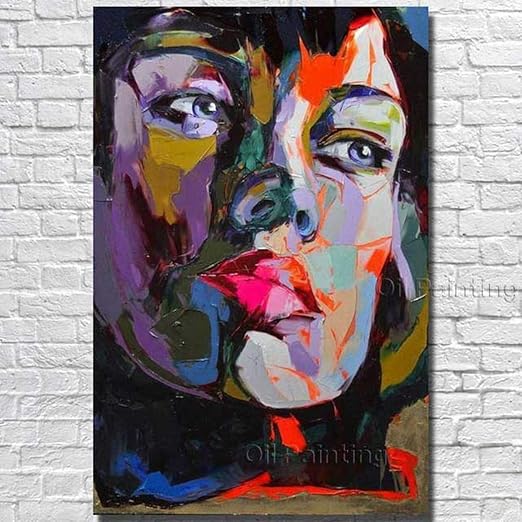 Xianrenge 100 Pintura Al Oleo Pintada A Mano Pura Cara De La