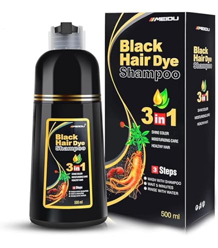 Amazon.com : Super Lash Mei du 3-in-1 Hair Dye Shampoo, 500ml