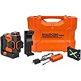 Johnson Level & Tool JLN300-GN3360 Laser Level, Self Leveling, 3x360° Plane Laser with GreenBrite® Technology, Magnetic Base, Hard-shell Carry Case, Lithium Ion Battery, Magnetic Target, Track Mount