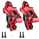 Hycline Zoom Hydraulic Disc Brake Calipers: HB-100 MTB Bike Disc Brakes Front &amp; Rear Caliper Set for Mountain, Road Bicycle and E-Bike