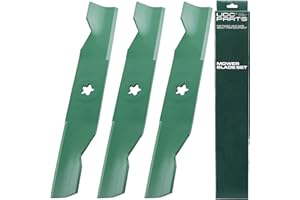 UDC Parts Lawn Mower Blades for 48 Inch Husqvarna 532180054 YTH24V48 YTH2348 YTA24V48 YTH24K48 / High Lift Mulching Blades Fits Craftsman Poulan Replaces OEM no. 180054 173920 532173920/3 Pack