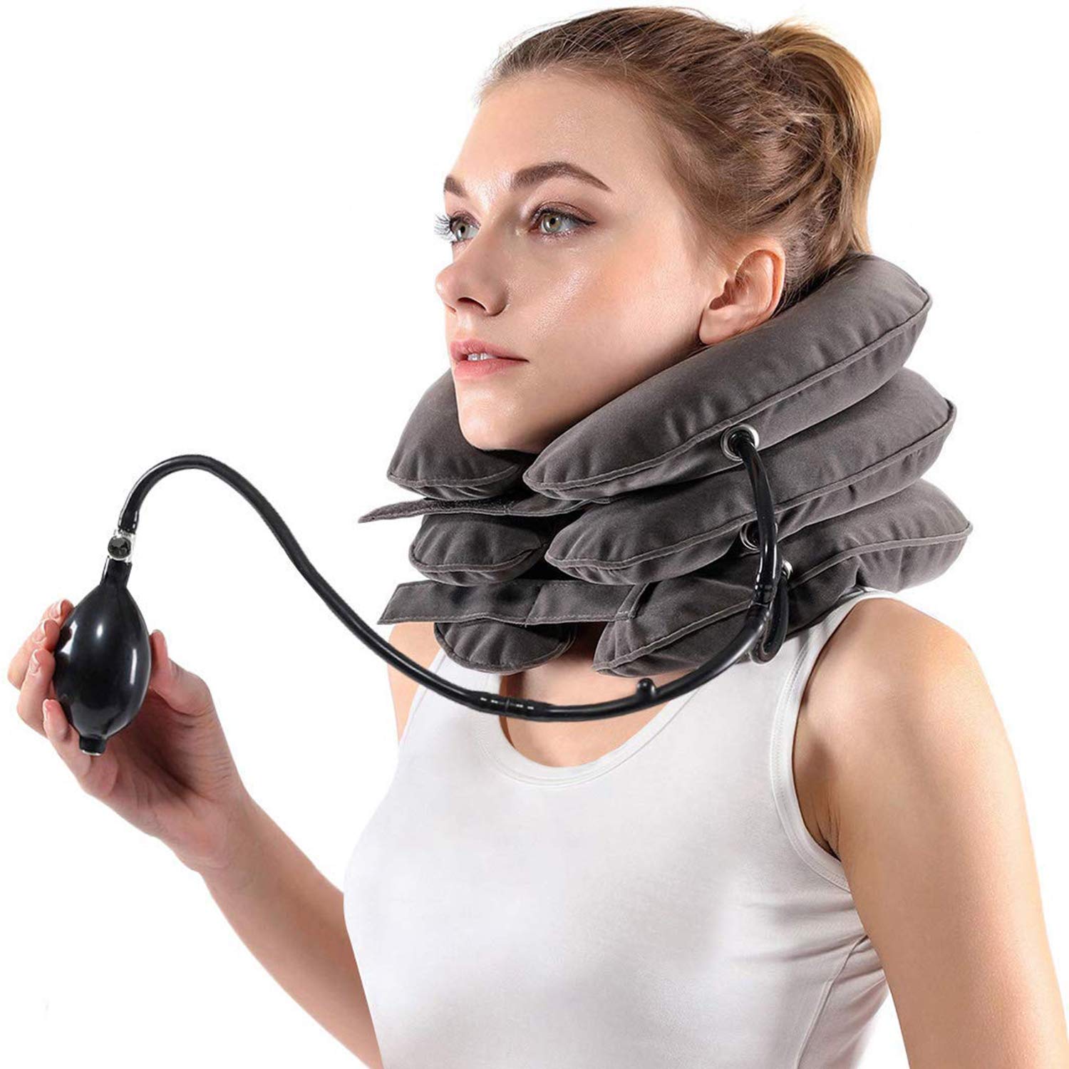 Inflatable Cervical Neck Traction Device For Instant Neck Pain Relief