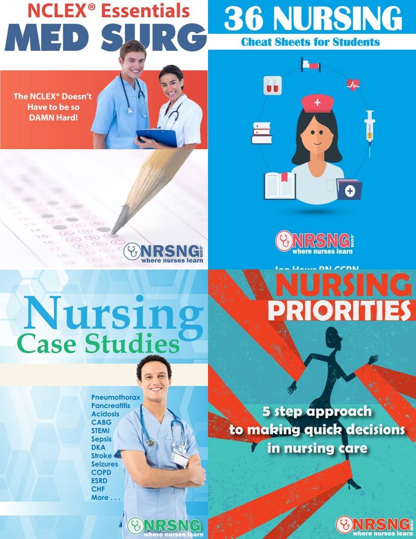 Nursing Student Book Collection (Cheat Sheets, NCLEX® MedSurg