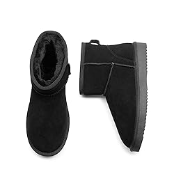 DREAM PAIRS Snow Boots for Women Genuine Suede Faux