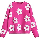 SHENHE Girl's Casual Cloud Print Crewneck Long Sleeve Pullover Sweater Jumper Tops