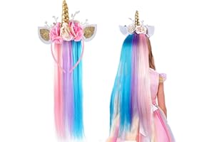 Lorfancy Unicorn Headband for Girls Birthday Unicorn Costume Halloween Party Favors Supplies Unicorn Gifts for Kids