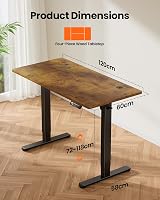 ErGear Electric Standing Desk 120x60cm 4 Memory Panel Sit Stand view 6