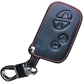 RPKEY Leather Keyless Entry Remote Control Key Fob Cover Case Protector Replacement Fit for Lexus ES350 GS300 GS350 GS430 GS450h ISC IS250 IS350 LS460 LS600h HYQ14AAB 89904-50380 89904-30270