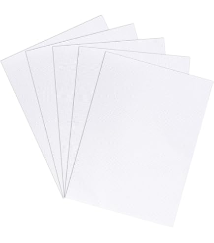 Tissus Point De Croix KCS Lot De 4/6 Toiles Aida En Coton Compté