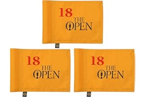 CoGolfing TheOpen Golf Flag Mini, 8x6 Inch, Double-Sided Silk-Screened, Fade-Resistant 420D Nylon, Ideal for Backyard Practic