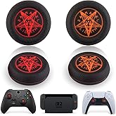 SoAegis Fantasy Silicone Thumb Grips 4 PCS, Joystick Caps for PlayStation 4/5, PS5, PS4, Xbox Series X/S, Xbox One, Switch PRO/Switch 2 Controller