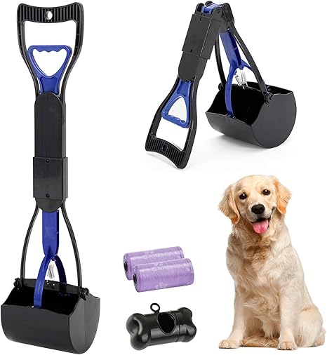 Hyaidertech Pelle Ramasse Crottes Pliable Pour Chien Et Chat Pet Long Manche Pooper Scooper Facile A Dejections Ramasse Noir Pourpre Amazon Fr Animalerie