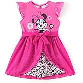 Disney Princess Frozen Elsa Minnie Mouse Stitch Toddler Girl Romper With Skirt Overlay Summer Jumpsuit with Bow 2-6 Years