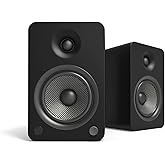 Kanto YU6MB Powered Bookshelf Speakers with Bluetooth and Phono Preamp | Pair | Matte Black