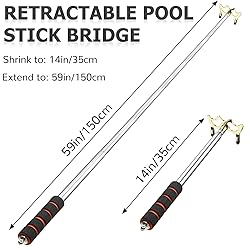 Skylety Pool Cue Rest with Stick Pool Table