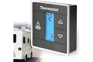 SANLUO 3316250.712 RV Single Zone Wall Thermostat Replacement for Dometic RV/Camper Conditioners | Digital Display | Precise Temperature Control | Easy to Install