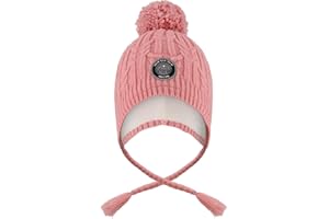 Deux par Deux Winter Peruvian Knit Hat with Pompom (Lined)