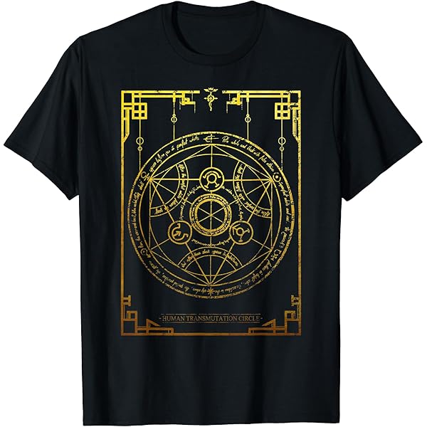 Amazon.com: mystical symbols Human Transmutation Circle T-Shirt