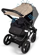 Dooky Sunshade Baby Car Seat Pram Universal Fit UPF 50+ Beige view 4