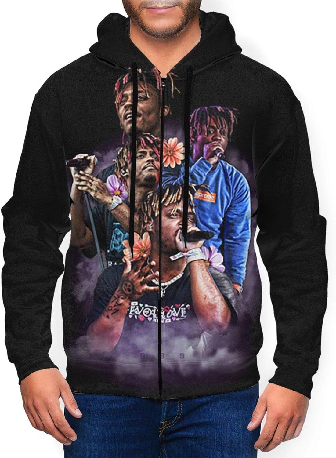 BAILEYCLAYTON JuiceWrld Hoodie Men's Sweatshirt Full Zip