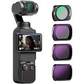 NEEWER HD CPL ND Filter Kit Compatible with DJI Osmo Pocket 3 4 Xtra Muse | Neutral Density ND16, ND64, ND256, Circular Polarizing Filter Polarizer, Magnetic, Gimbal Action Camera Accessories Kit