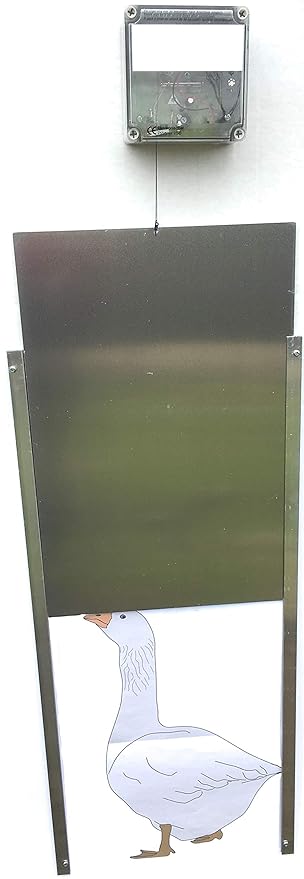Cheeper Keeper Automatic Goose Door Opener Complete Chicken Duck Goose Coop Door Opener And Closer Kit Largest Door 13 Wide By 20 Tall